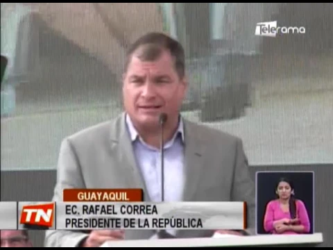 Correa condenó actos violentos durante campaña electoral