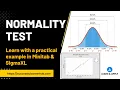 Normality Test With Example What Is Normality Normality Test In Minitab SigmaXL