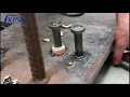RSN7 2500 STUD WELDING MACHINE WELDING SHEAR STUDS TEST FROM IKING