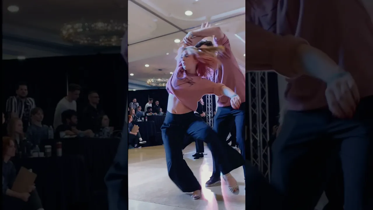 That was all improvised?! 😱 #westcoastswing #wcs #improvdance #swing #dancecompetition #competition