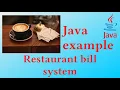 Restaurant billing system - Java Example