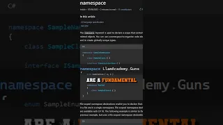 Namespaces in C by Unity Example Beginner Unity Tutorial