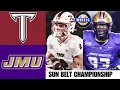 Troy vs James Madison Highlights Sun Belt Championship 2025 College Football Highlights