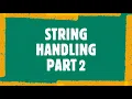 String handling in Java part 2 ICSE Class X Output based questions on String Handling