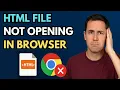 HTML File Not Opening in Browser Easy Fix