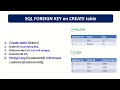 How to create SQL Table with foreign key in Hindi