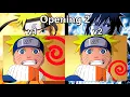 Download Lagu Naruto - Opening 2 Comparison - Versions 1-2 (HD - 60 fps)