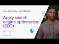 Apply search engine optimization SEO Google Digital Marketing E-commerce Certificate