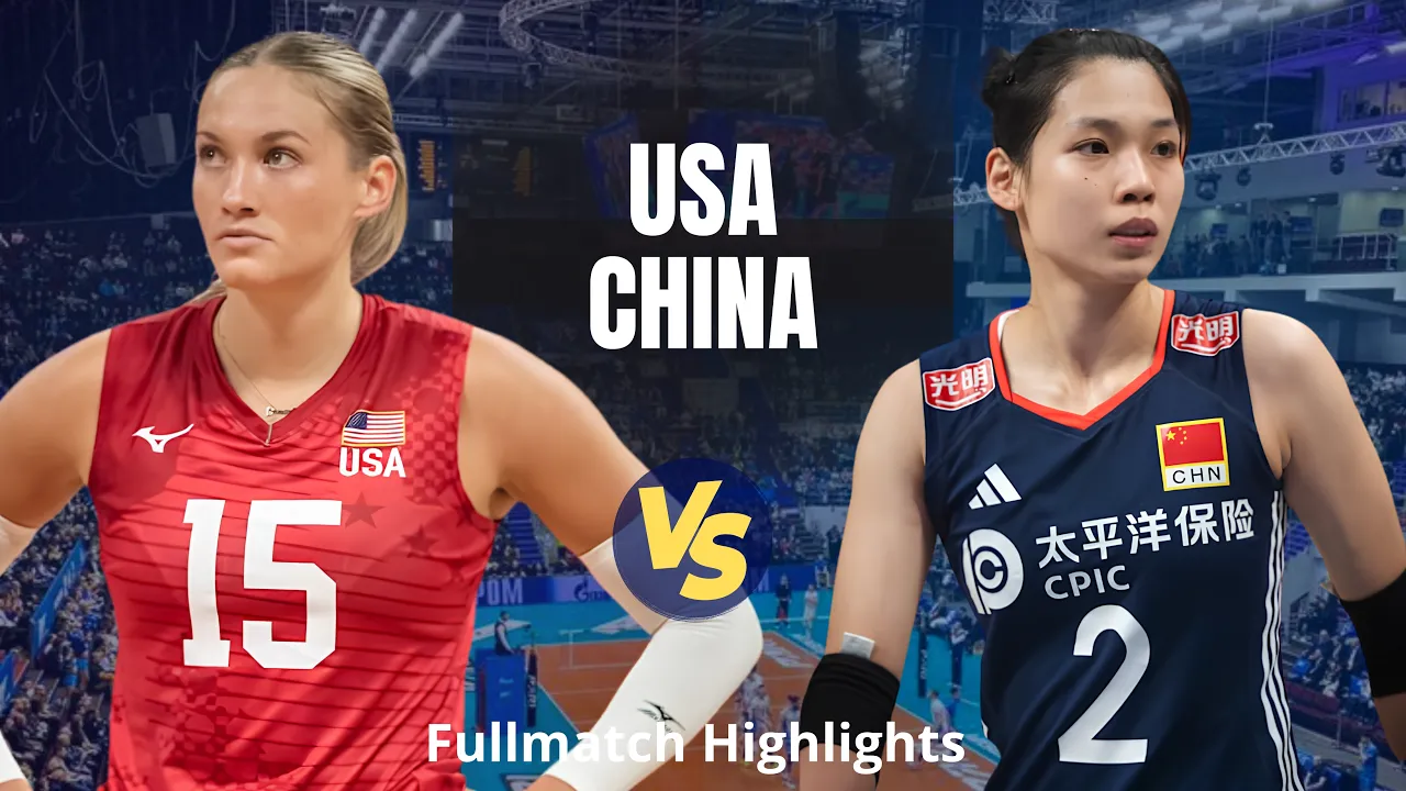 USA vs China | Women's Volleyball Highlights | Intense Match