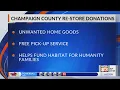 Donate an item fund a home Champaign Habitat for Humanity Restore looking for donations