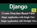 Create Function-Based Views in Django