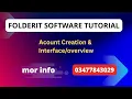 Folderit Software Tutorial Account Creation Interface Overview Part 1