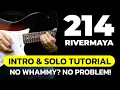 214 RIVERMAYA INTRO SOLO Tutorial Guitar Lesson with TAB