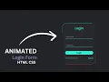 Create Animated Glowing Gradient Border Login Form Using HTML CSS mrcodebox33