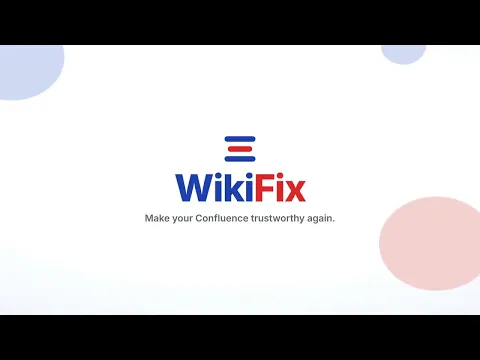 watch WikiFix for Confluence video