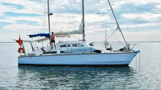 6 Months Refit of The Classic Catamaran FINISHED AT ANCHOR | Wildlings Sailing