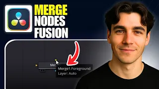 How To Use Merge Nodes In Fusion In DaVinci Resolve Tutorial 2026