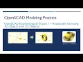OpenSCAD 028 - Tutorial Chapter8 Part1