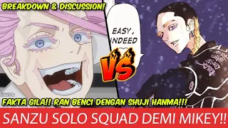 g1la sanzu solo war vs geng di tokyo ran haitani benci hanma tokyo revengers chapter 258 diskusi