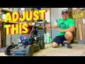 HOW TO ADJUST THE PERSONAL PACE ON A TORO LAWN MOWER 21564