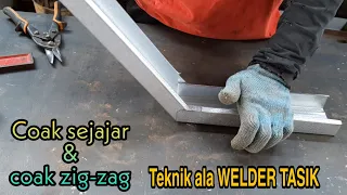 Thumbnail CARA MUDAH 2 TEKNIK TEKUK SUDUT SIKU 90° CNP BAJA RINGAN UNTUK PEMULA ala welder tasik