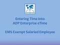 EMS Salaried Login and Time Entry - JAVA