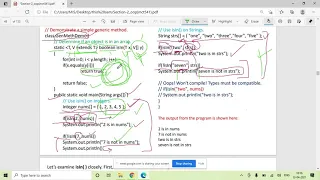 Lecture - 21 Generic Method and ArrayList Collection Class
