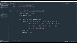 Project Euler Question 5 solution in Java Smallest multiple