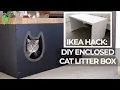 DIY Enclosed Cat Litter Box from an IKEA Bench