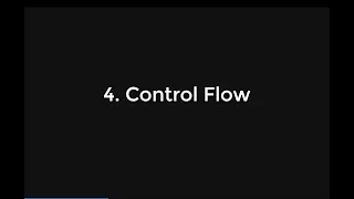 4 Python Crash Course Control Flow