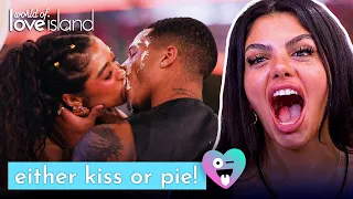 things get messy in pucker or pie love island