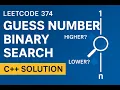 LeetCode 374 - Guess Number Higher or Lower Binary Search in C