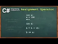 C Assignment Operator Console Application Part 8 Tagalog tutorial