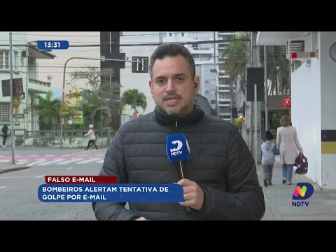 Bombeiros alertam tentativa de golpe por email