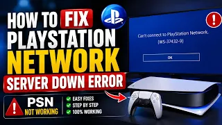 How to Fix PlayStation Network Server Down Error 2026 PSN Not Working playstation network failed