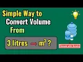 Convert volume from liters to m