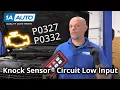 Check Engine Light Car Knock Sensor Low Input - Code P0327 P0332