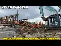 Lagu KEJAR TARGET PEMBANGUNAN JEMBATAN BAILEY,Tenaga Pekerja Di Tambah,RATUSAN Kubik Material Didatangkan