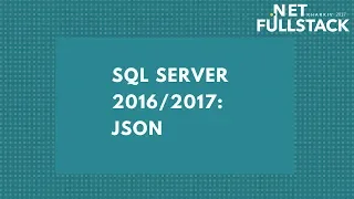 SQL Server JSON