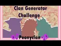 Warrior Cats Clan Generator Challenge Peonyclan Stupid Commentary Speedpaint