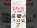 Ranking The Mario Luigi Games