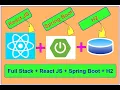 Full Stack Project with React Spring Boot H2 2025 Build a Student System App from Scratch