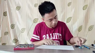 How to Draw and Color a Bottle of Water with Pennywort Flavor
