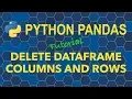 Python Pandas - Delete DataFrame Columns and Rows