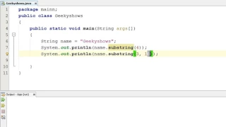 258 substring Method in Java Programming Hindi