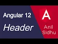 Angular 12 tutorial Header