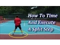 Tennis Split Step Timing Execution And Drills
