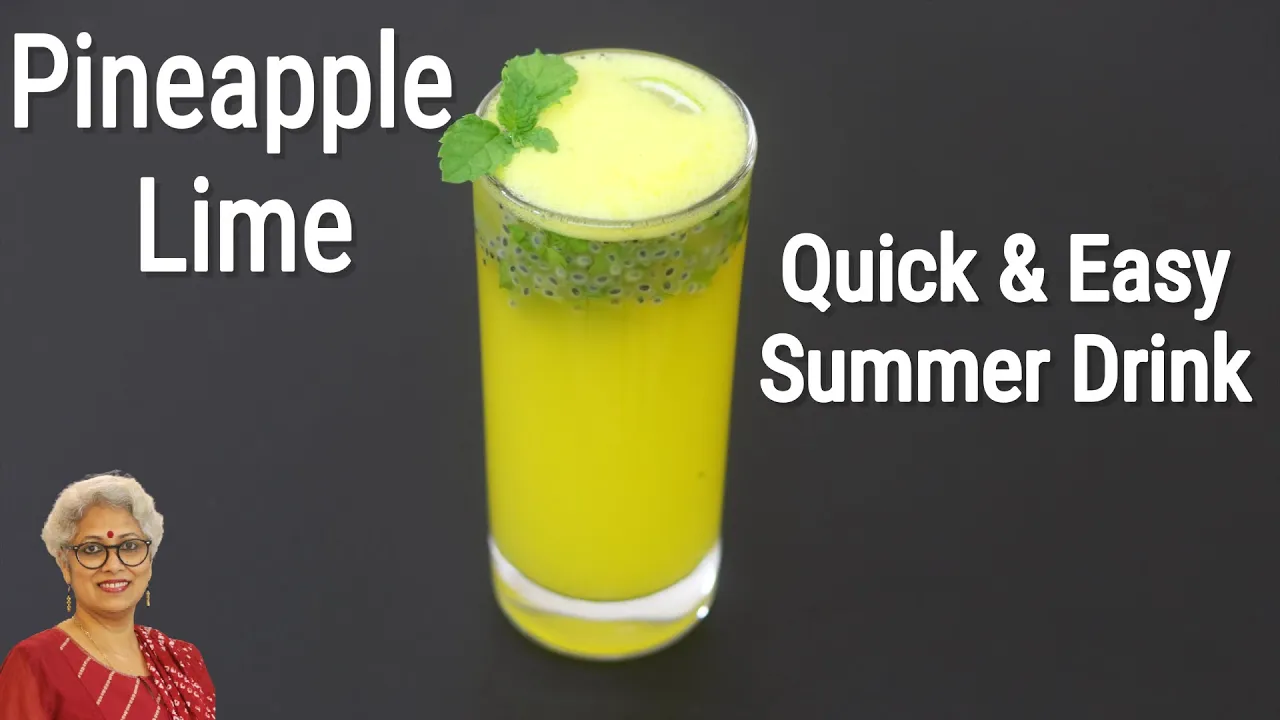 Pineapple Lime Juice - Quick & Easy Pineapple Lemon Juice - Summer Drinks   Skinny Recipes