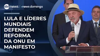 'P4M': Lula e líderes lançam manifesto pelo multilateralismo | #NewsDomingo