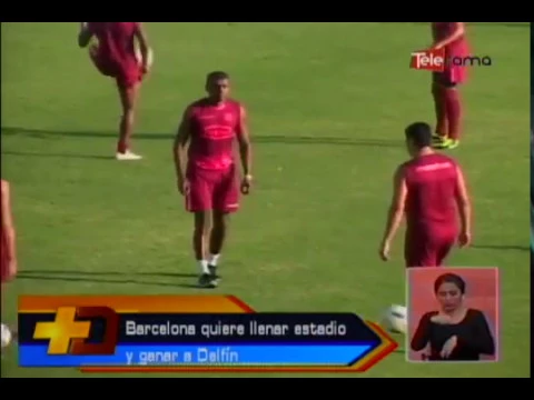 Barcelona quiere llenar estadio y ganar a Delfín